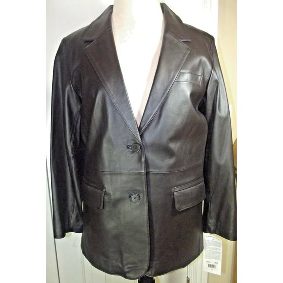 NWT EXCELLED COLLECTION WOMEN DK BROWN LEATHER 10